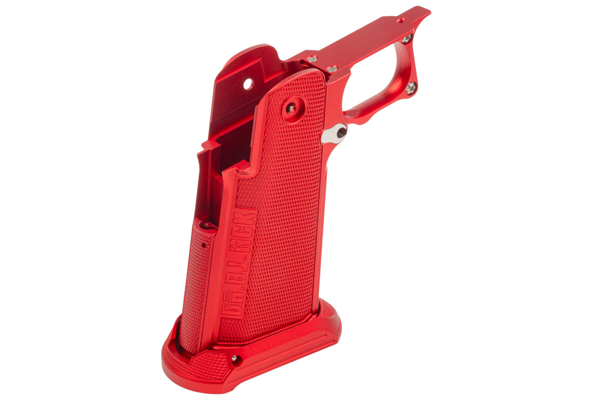 Dr. Black Aluminum Grip For Tokyo Marui Hi Capa GBB Airsoft (Type B/ Red)