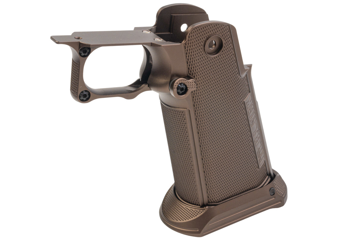 Dr. Black Aluminum Grip For Tokyo Marui Hi Capa GBB Airsoft (Type B/ Tan)