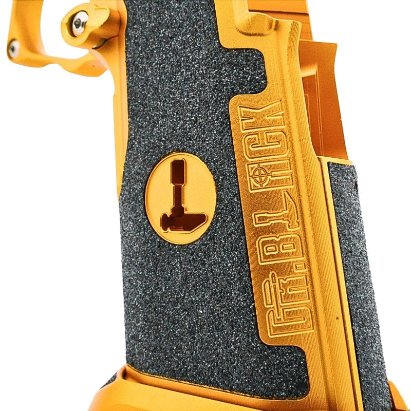 Dr. Black Type C Aluminum Grip For Tokyo Marui Hi Capa GBB Airsoft Pistol (Gold)