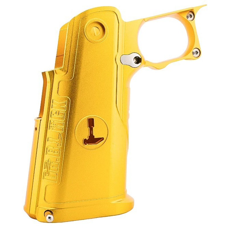 Dr. Black Type C Aluminum Grip For Tokyo Marui Hi Capa GBB Airsoft Pistol (Gold)