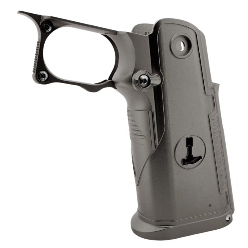 Dr. Black Type C Aluminum Grip For Tokyo Marui Hi Capa GBB Airsoft Pistol (Gray)
