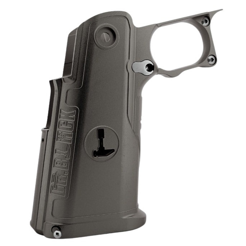 Dr. Black Type C Aluminum Grip For Tokyo Marui Hi Capa GBB Airsoft Pistol (Gray)
