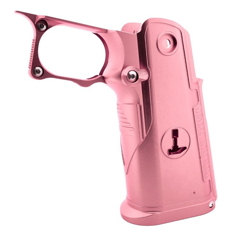 Dr. Black Type C Aluminum Grip For Tokyo Marui Hi Capa GBB Airsoft Pistol (Pink)