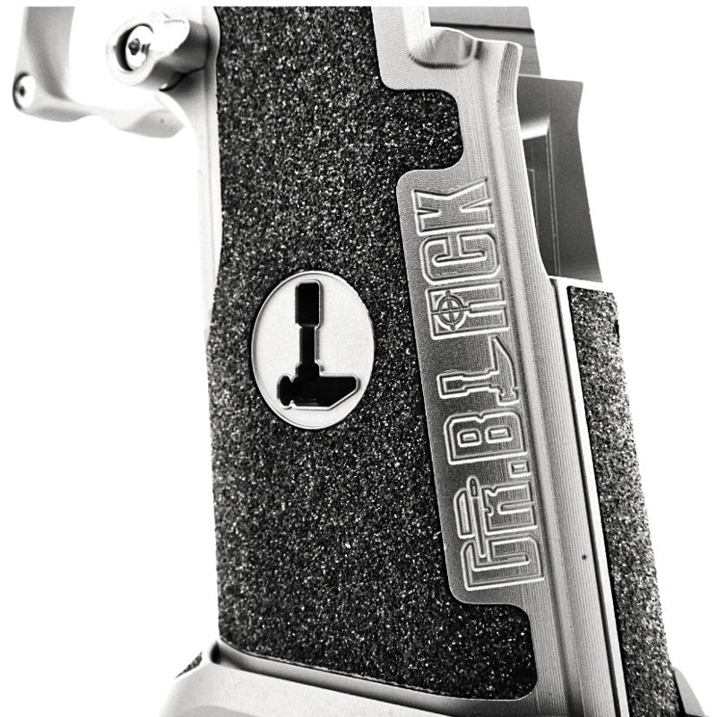 Dr. Black Type C Aluminum Grip For Tokyo Marui Hi Capa GBB Airsoft Pistol (Silver)
