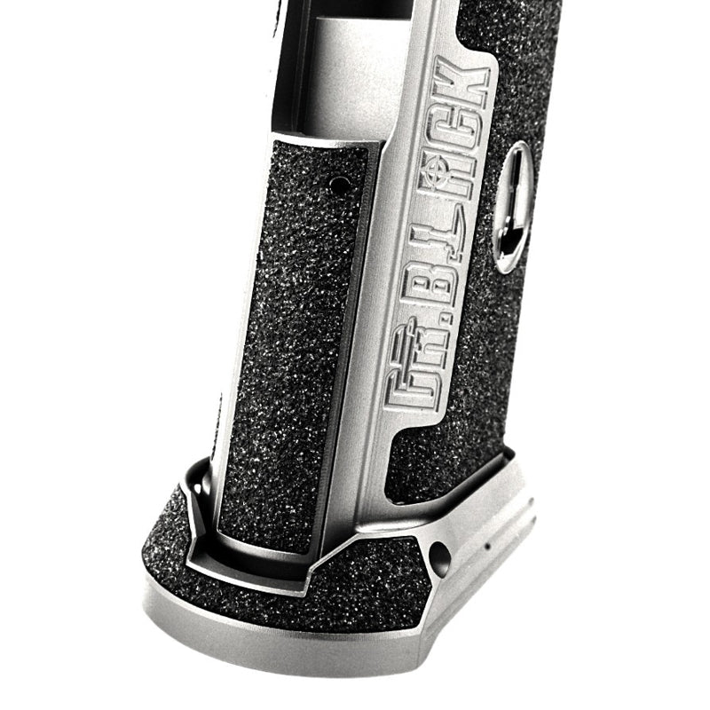 Dr. Black Type C Aluminum Grip For Tokyo Marui Hi Capa GBB Airsoft Pistol (Silver)