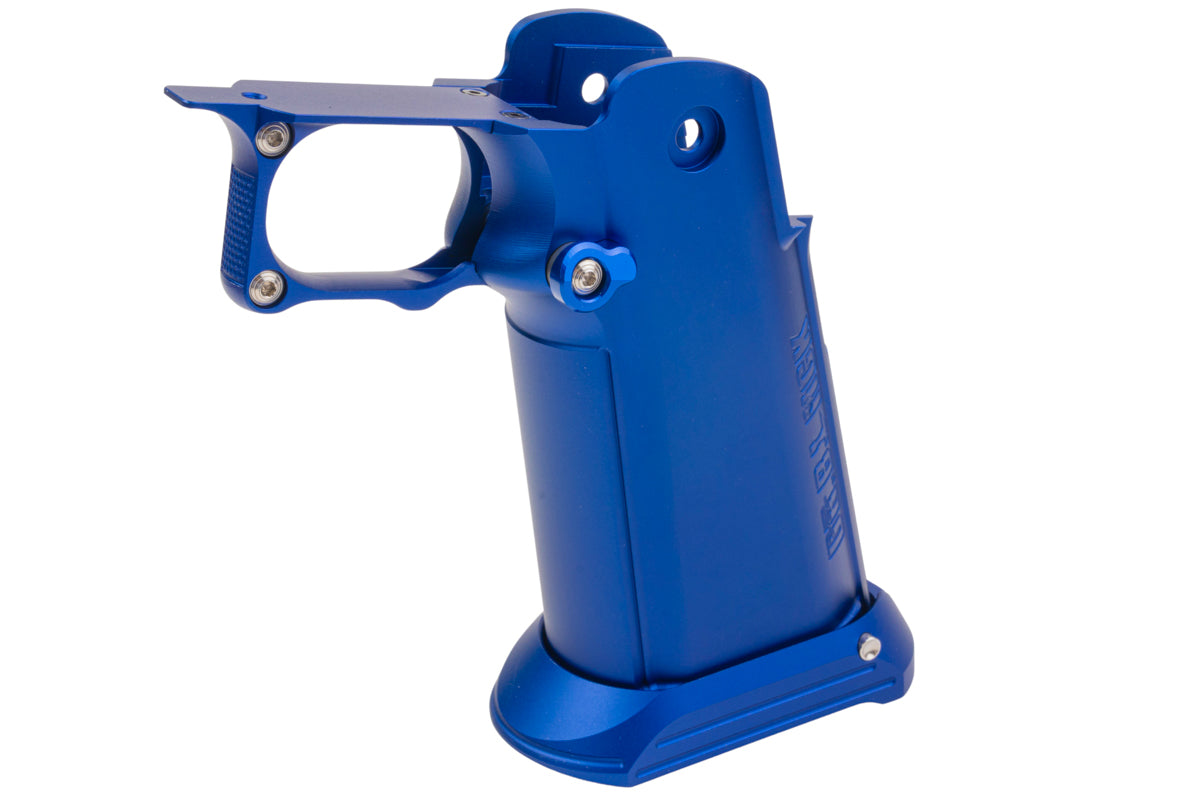 Dr. Black Aluminum Grip For Tokyo Marui Hi Capa GBB Airsoft (Type CLEAN/ Blue)