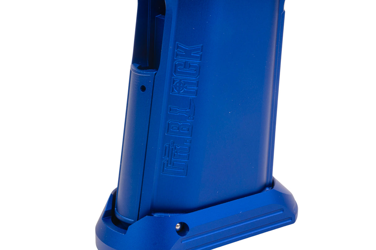 Dr. Black Aluminum Grip For Tokyo Marui Hi Capa GBB Airsoft (Type CLEAN/ Blue)