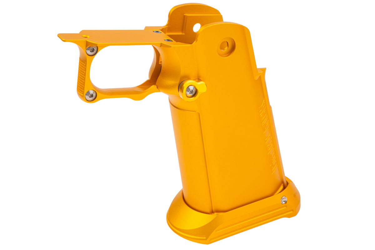 Dr. Black Aluminum Grip For Tokyo Marui Hi Capa GBB Airsoft (Type CLEAN/ Gold)