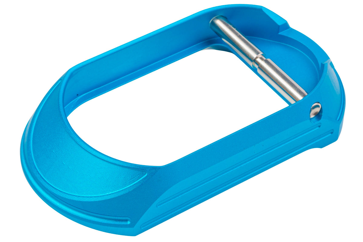 Dr. Black Aluminum Magwell Type C For Tokyo Marui Hi Capa GBB Airsoft - Aqua (Polymer Grip / Dr.Black Aluminum Grip)
