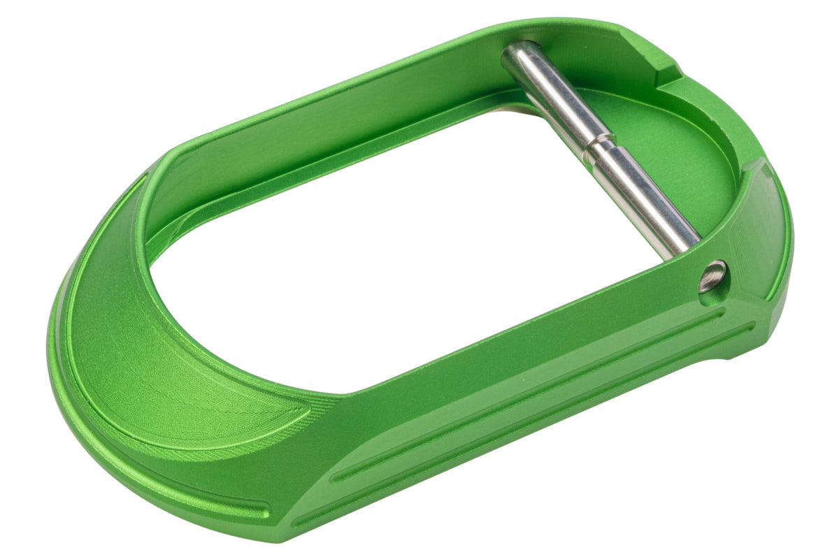 Dr. Black Aluminum Magwell Type C For Tokyo Marui Hi Capa GBB Airsoft - Green (Polymer Grip / Dr.Black Aluminum Grip)