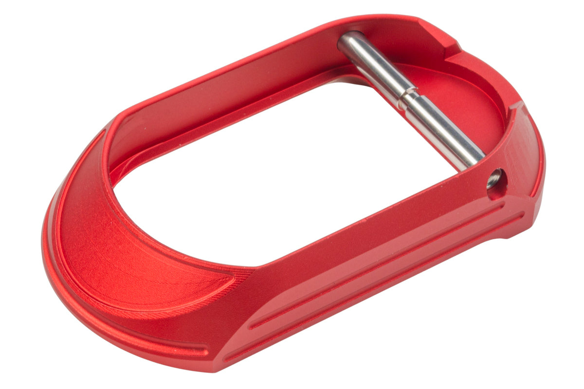 Dr. Black Aluminum Magwell Type C For Tokyo Marui Hi Capa GBB Airsoft - Red (Polymer Grip / Dr.Black Aluminum Grip)