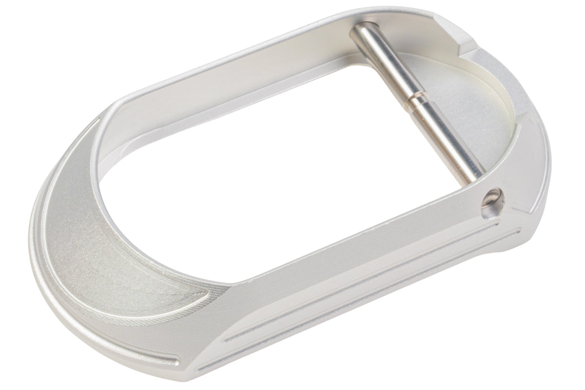 Dr. Black Aluminum Magwell Type C For Tokyo Marui Hi Capa GBB Airsoft - Silver (Polymer Grip / Dr.Black Aluminum Grip)