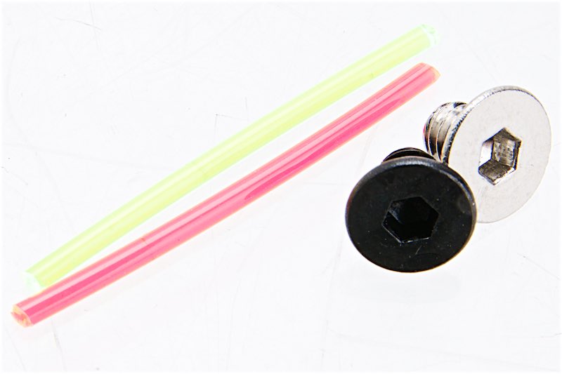 Dr.Black Aluminum Fiber Optic Rear Sight For Tokyo Marui Hi Capa 4.3 (Pink)
