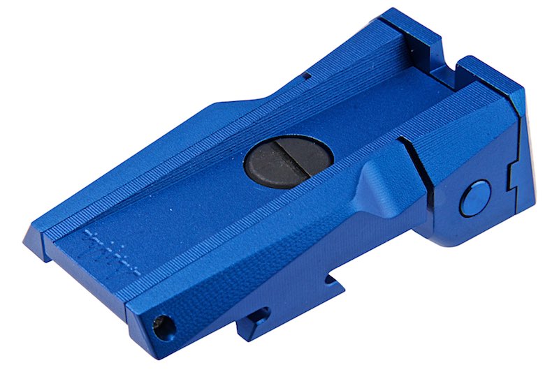 Dr. Black Aluminum Rear Iron Sight For Tokyo Marui Hi Capa 5.1 GBB Airsoft (Blue)