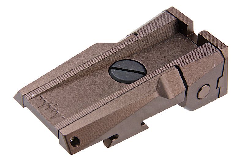 Dr. Black Aluminum Rear Iron Sight For Tokyo Marui Hi Capa 5.1 GBB Airsoft (Tan)