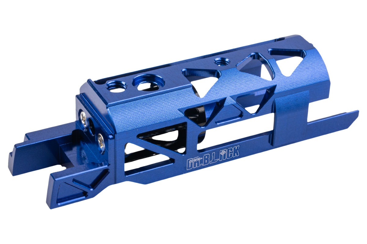 Dr. Black Aluminum Blowback Housing For Tokyo Marui Hi Capa GBB (Type A/ Blue)