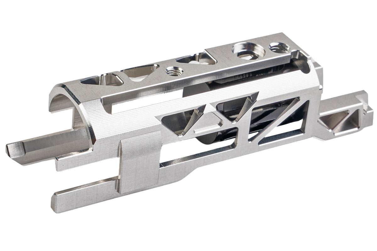 Dr. Black Aluminum Blowback Housing For Tokyo Marui Hi Capa GBB (Type A/ Silver)