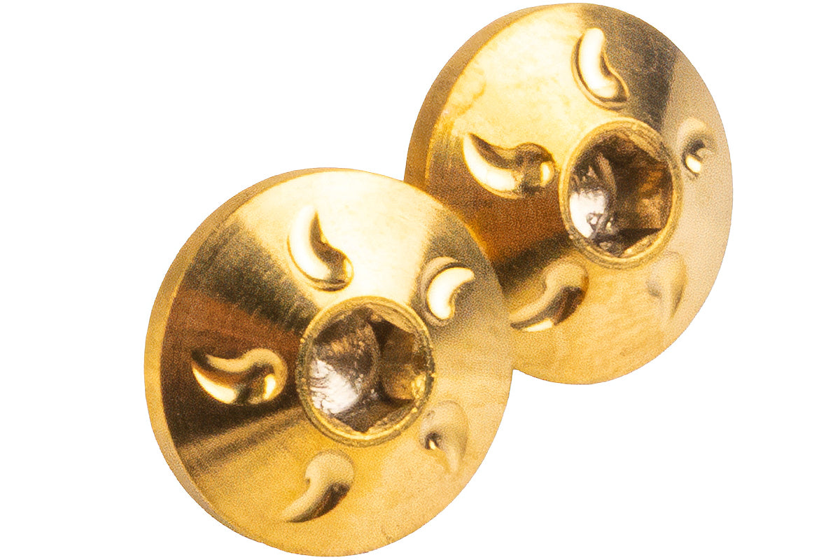 Dr. Black Stainless Steel Type B Custom Grip Screw for Aluminum Grip (2pcs/ Gold)