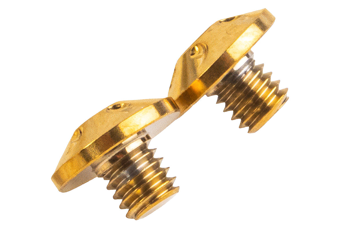 Dr. Black Stainless Steel Type B Custom Grip Screw for Aluminum Grip (2pcs/ Gold)