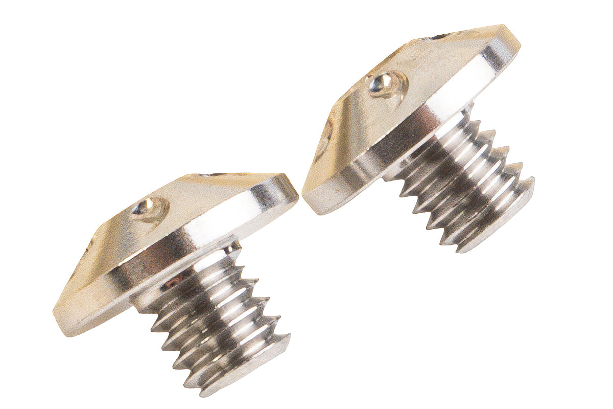 Dr. Black Stainless Steel Type B Custom Grip Screw for Aluminum Grip (2pcs/ Silver)
