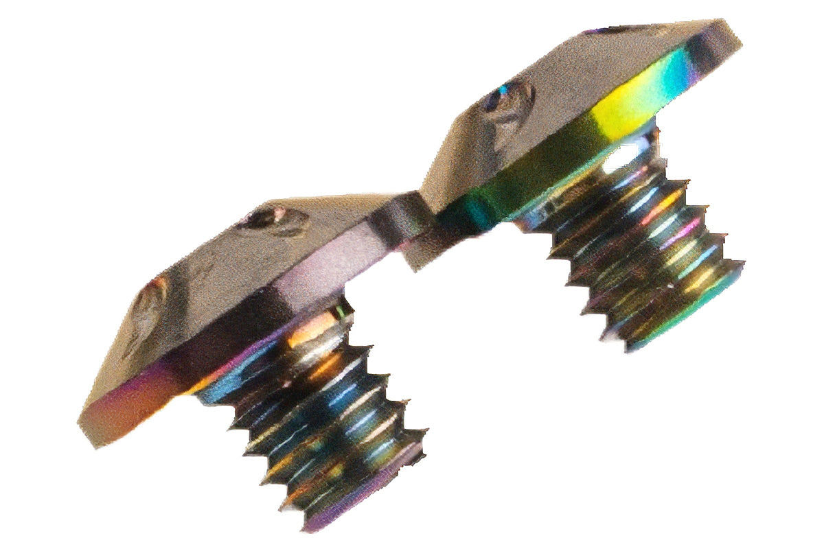 Dr. Black Stainless Steel Type B Custom Grip Screw for Aluminum Grip (2pcs/ Titanium)