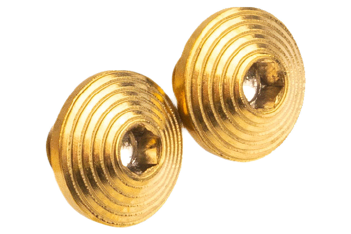 Dr. Black Stainless Steel Type C Custom Grip Screw for Aluminum Grip (2pcs/ Gold)