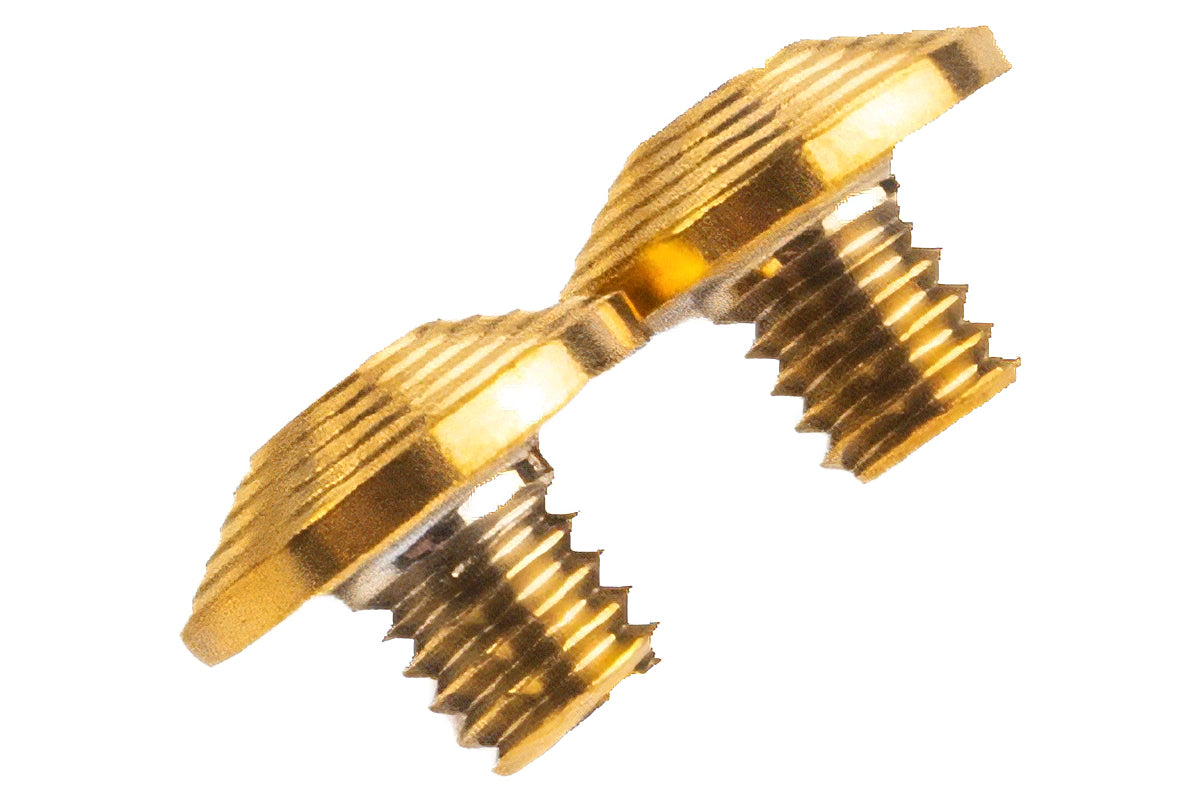 Dr. Black Stainless Steel Type C Custom Grip Screw for Aluminum Grip (2pcs/ Gold)