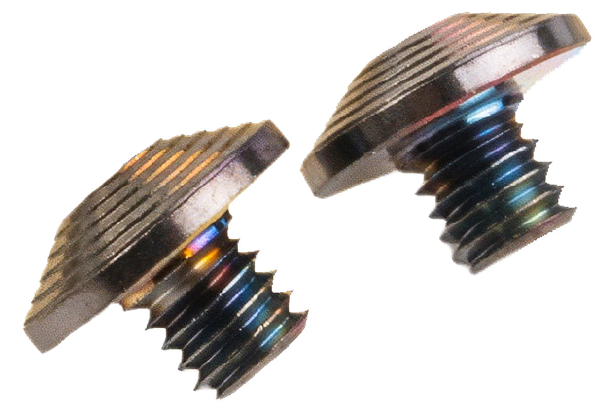 Dr. Black Stainless Steel Type C Custom Grip Screw for Aluminum Grip (2pcs/ Titanium)