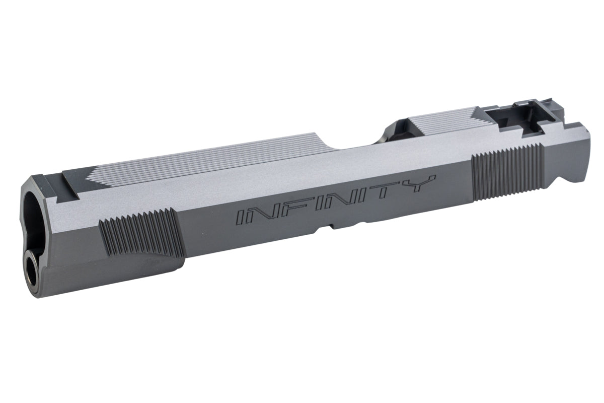 Dr. Black Aluminum INF Type Slide For Tokyo Marui Hi Capa 5.1 GBB Airsoft (Grey)