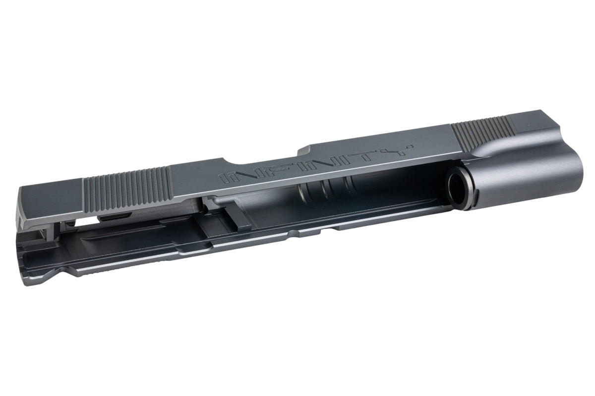 Dr. Black Aluminum INF Type Slide For Tokyo Marui Hi Capa 5.1 GBB Airsoft (Grey)