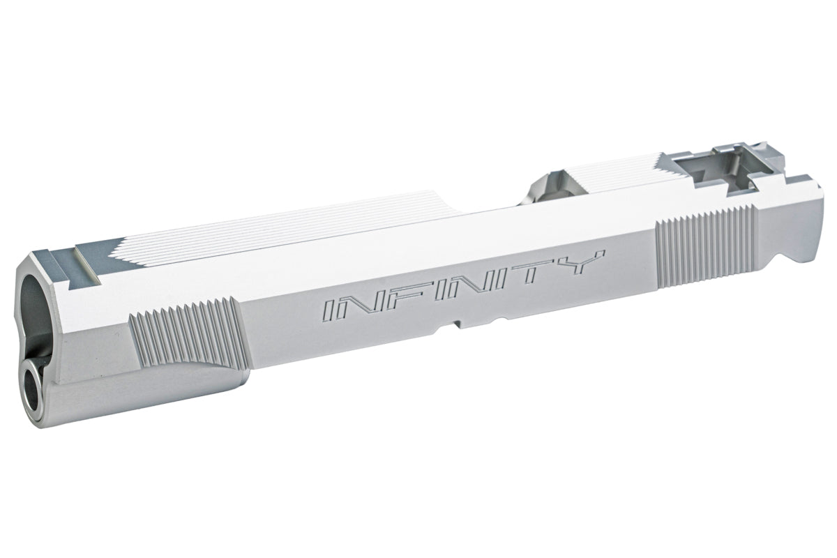 Dr. Black Aluminum INF Type Slide For Tokyo Marui Hi Capa 5.1 GBB Airsoft (Silver)