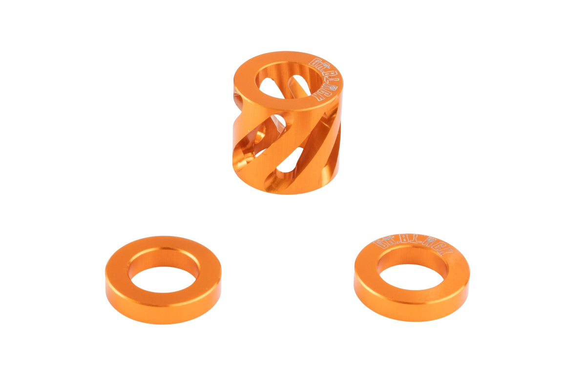 Dr. Black Recoil Buffer Set For Tokyo Marui Hi Capa GBB Airsoft (Type A/ Orange)