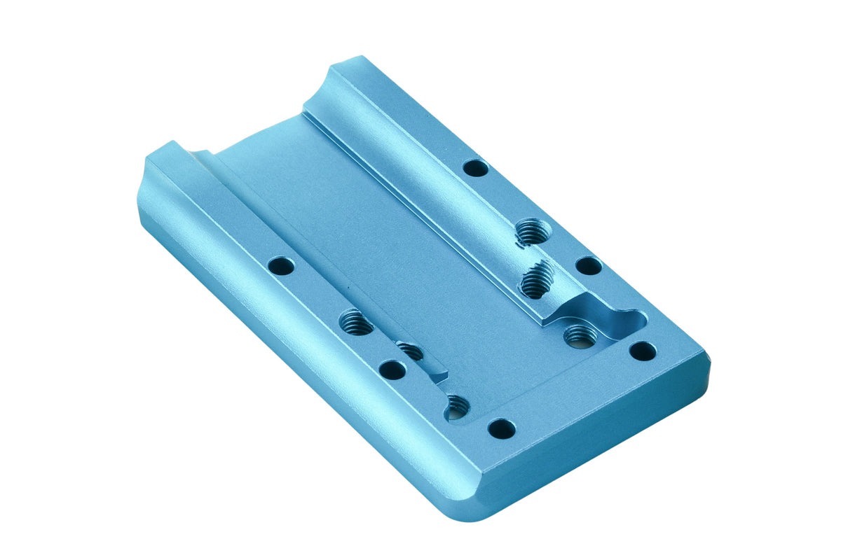 Dr. Black Aluminum Slide Type W / Y Red Dot Adapter Plate (Aqua)