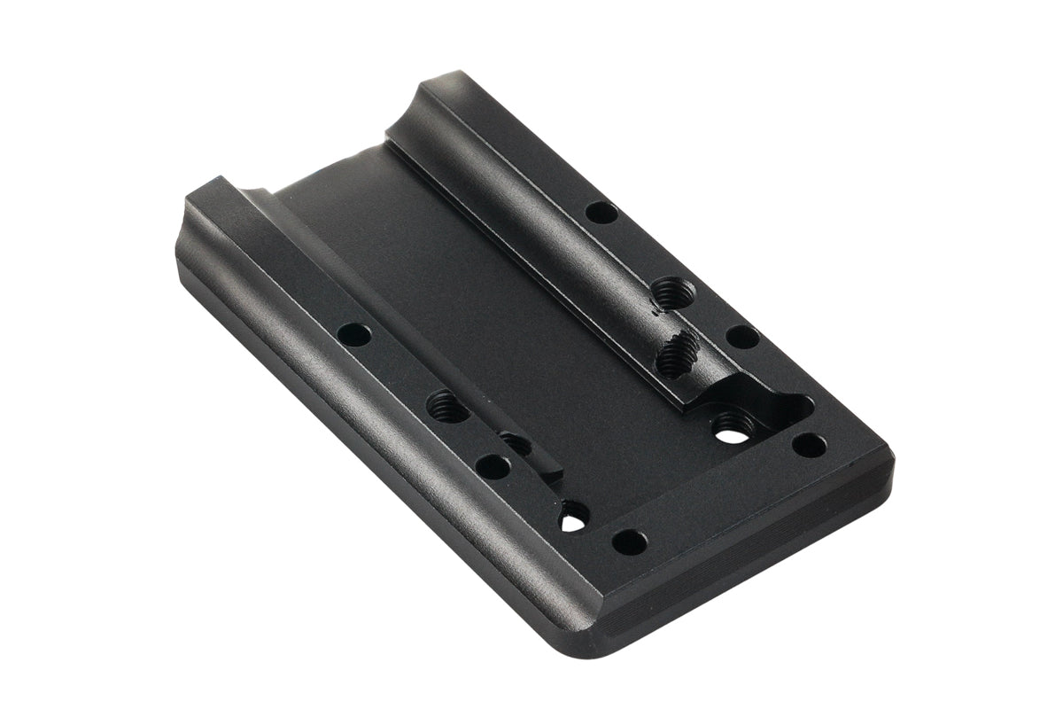 Dr. Black Aluminum Slide Type W / Y Red Dot Adapter Plate (Black)