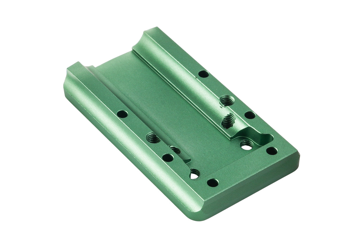 Dr. Black Aluminum Slide Type W / Y Red Dot Adapter Plate (Green)