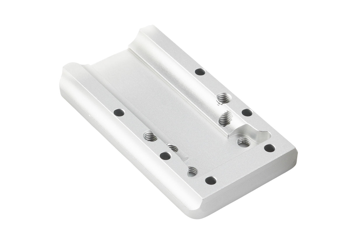 Dr. Black Aluminum Slide Type W / Y Red Dot Adapter Plate (Silver)