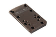 Dr. Black Aluminum Slide Type W / Y Red Dot Adapter Plate (Tan)