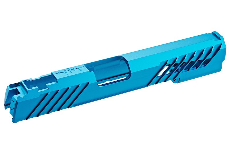 Dr.Black Type 300R Aluminum Slide For Tokyo Marui Hi Capa 5.1 GBB Airsoft Pistol (Aqua/ With Marking)