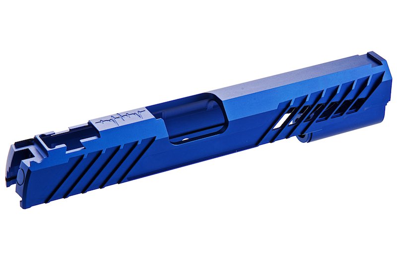 Dr.Black Type 300R Aluminum Slide For Tokyo Marui Hi Capa 5.1 GBB Airsoft Pistol (Blue/ With Marking)