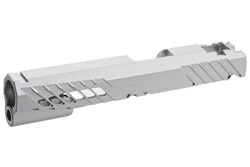Dr.Black Type 300R Aluminum Slide For Tokyo Marui Hi Capa 5.1 GBB Airsoft (Silver/ V2)