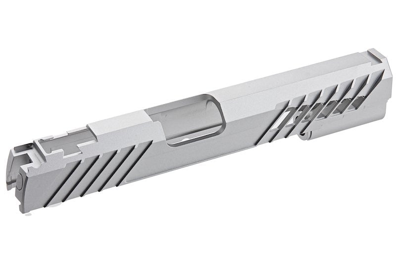 Dr.Black Type 300R Aluminum Slide For Tokyo Marui Hi Capa 5.1 GBB Airsoft (Silver/ V2)