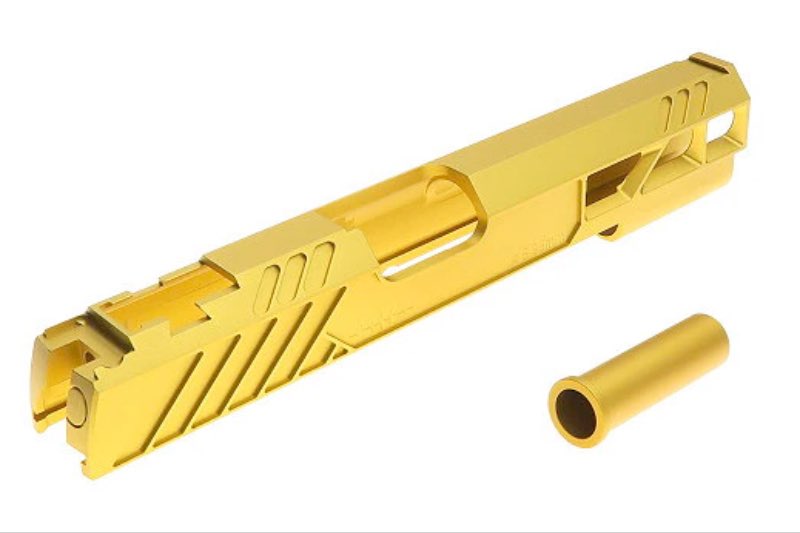 Dr.Black Type 507 Aluminum Slide For Tokyo Marui Hi Capa 5.1 GBB Airsoft Pistol (Gold)