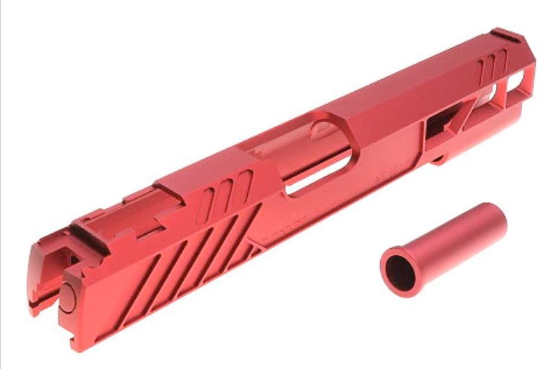 Dr.Black Type 507 Aluminum Slide For Tokyo Marui Hi Capa 5.1 GBB Airsoft Pistol (Red)