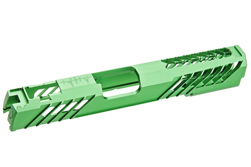 Dr. Black CNC Aluminum Type 777 Slide For Tokyo Marui Hi Capa 5.1 GBB Airsoft (Green)