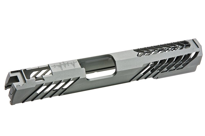 Dr. Black CNC Aluminum Type 777 Slide For Tokyo Marui Hi Capa 5.1 GBB Airsoft (Grey)