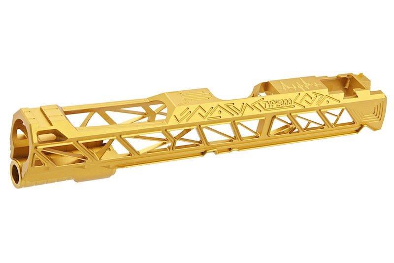 Dr. Black Aluminum Type 800 Slide For Tokyo Marui Hi Capa 5.1 GBB Airsoft (Gold)