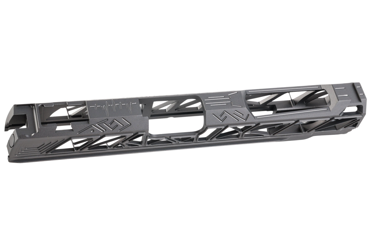 Dr. Black Aluminum Type 800 Slide For Tokyo Marui Hi Capa 5.1 GBB Airsoft (GY)