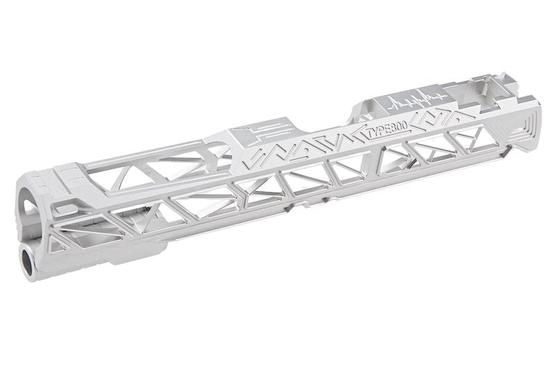 Dr. Black Aluminum Type 800 Slide For Tokyo Marui Hi Capa 5.1 GBB Airsoft (Silver)