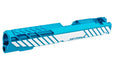 Dr. Black Aluminum Type 850 Slide For Tokyo Marui Hi Capa 5.1 GBB Airsoft (Aqua)