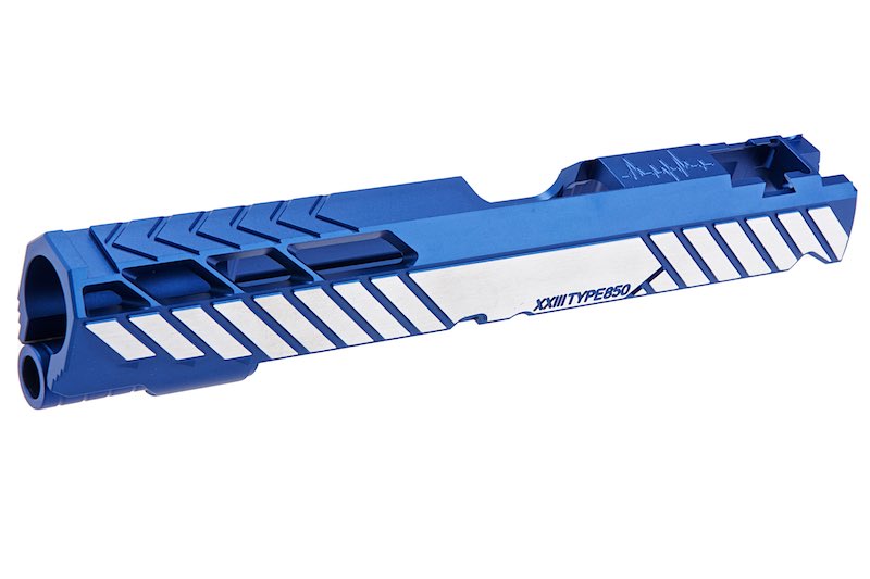 Dr. Black Aluminum Type 850 Slide For Tokyo Marui Hi Capa 5.1 GBB Airsoft (Blue)